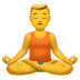 🧘‍♂️ man in lotus position display on Apple